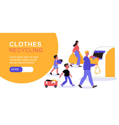 Clothes Recycling Horizontal Banner