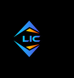 Lic Abstract Technology Logo Design On Black