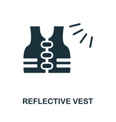 Reflective Vest Icon Monochrome Simple