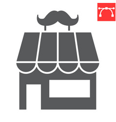 Barber Shop Glyph Icon