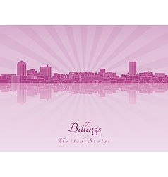 Billings Skyline In Purple Radiant Orchid