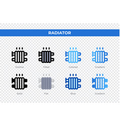 Radiator Icons In Different Style Icons