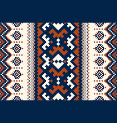 Aztec Embroidery Geometric Pattern