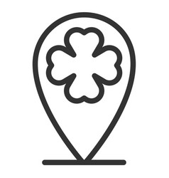 Location Sign And Clover Leaf