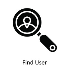 Find User Solid Icon Design