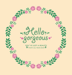 Modern Hello Gorgeous Card Design