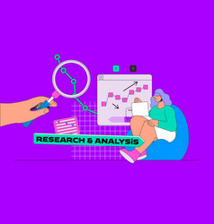 Research And Analysis Concept In Modern Flat