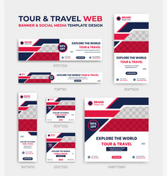 Tour Travel Web Banner Social Media Post Design