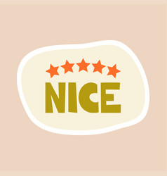 Nice - Sticker Design