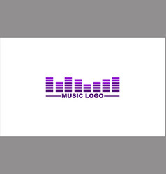 Simple Music Logo With Equaliser