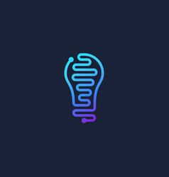 Abstract Bulb Tech Logo