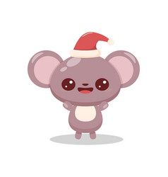 Cute Animal For Christmas Cards Little Mouse