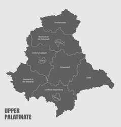 Upper Palatinate Administrative Map