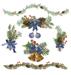 Watercolor Christmas Decoration Design