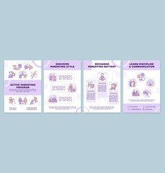 Active Parenting Program Purple Brochure Template