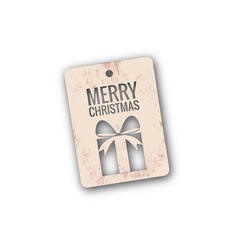 Die Cut Christmas Gift Tag