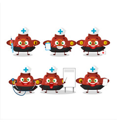 Doctor Profession Emoticon With Red Chinese Hat