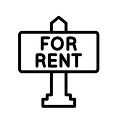 For Rent Sign Icon