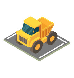 Mining Truck Icon Isometric Style