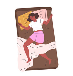 Person Sleeping In Bed Concept