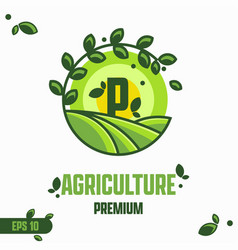 Alphabet P Agriculture Logo