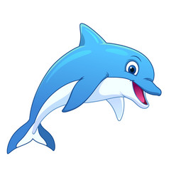 Little Dolphin Cartoon Animal