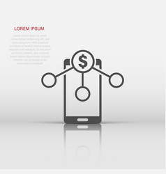 Payment Services Icon In Flat Style Money Send On