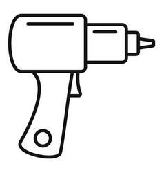 Tire Fitting Gun Icon Outline Style