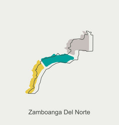 Map Of Zamboanga Del Norte Geometric Design World