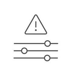 Risk Management Line Outline Icon