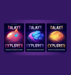 Set Of Planetarium Banner Templates