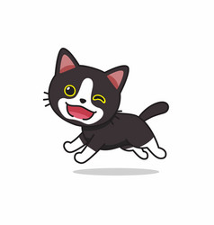 Cartoon Character Black Cat Running