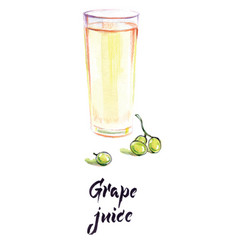 Grape Juice Watercolor