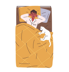 Person Sleeping In Bed Concept