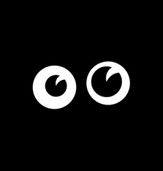 Cartoon Funny Eyes In Darkness