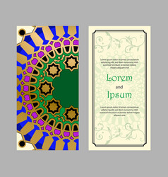 Elegant Wedding Invitation Decorated With Mandala