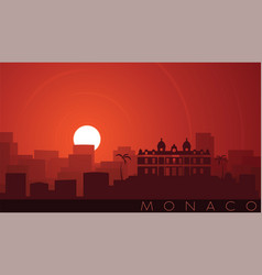 Monaco Low Sun Skyline Scene