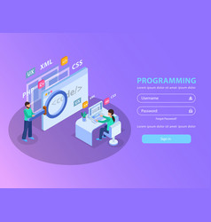 Web Programming Isometric Background