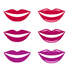 Smile Purple And Burgundy Lips Mouth Vamp Woman