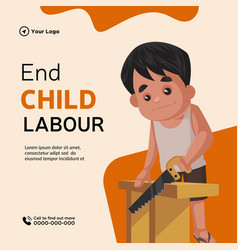 Banner Design Of Child Labour