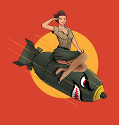 Cherry Bomb Ww2 Pin Up Girl