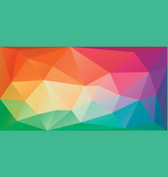 Triangular Low Poly Rainbow Background