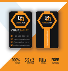 Modern Vertical Double-sided Round Business Card