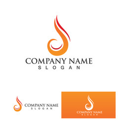 Fire Flame Logo Icon Design Template