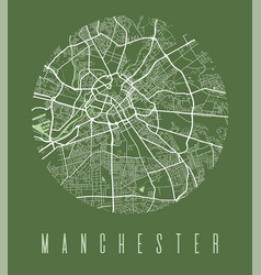 Manchester Map Poster Decorative Design Street