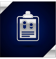 Silver Business Finance Report Icon Isolated On