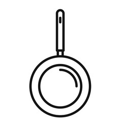 Wok Frying Pan Icon Outline Fry Cooking