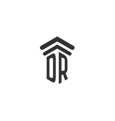 Dr Initial For Law Firm Logo Design