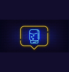 Water Cooler Bottle Line Icon Still Aqua Sign