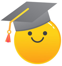 Emoji In Graduation Student Hat Icon